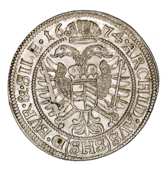 6 krajcary 1674 Leopold I Habsburg Wrocław (2)