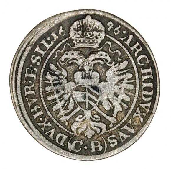 3 krajcary 1696 Leopold I Habsburg Brzeg (2)