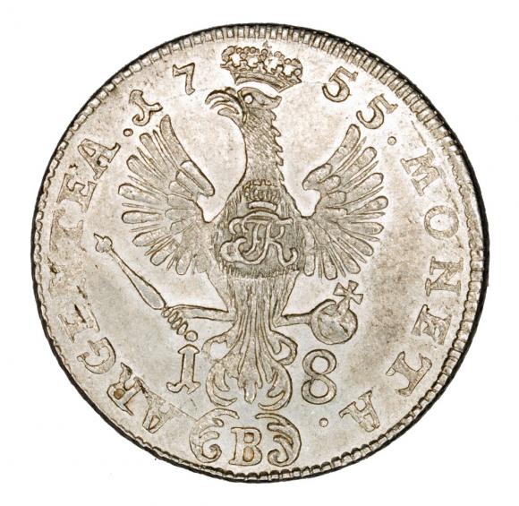 Ort 1755 Fryderyk II Wielki Prusy Wrocław B (2)