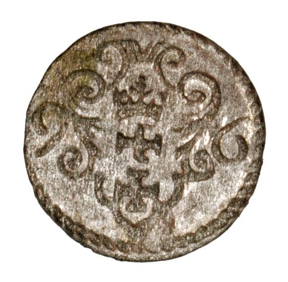 Denar 1596 Zygmunt III Waza Gdańsk (1)