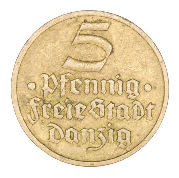 5 fenigów 1932 Wolne Miasto Gdańsk Flądra (1)