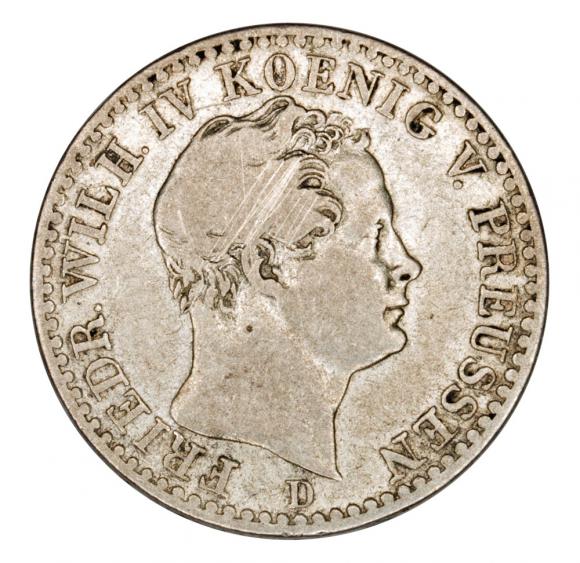 1/6 talara 1842 Fryderyk Wilhelm IV Prusy Dusseldorf D (1)