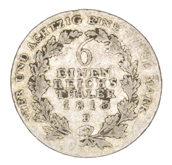 1/6 talara 1813 Fryderyk Wilhelm III Prusy Glatz B (2)