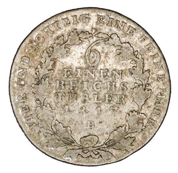 1/6 talara 1817 Fryderyk Wilhelm III Prusy Wrocław B (2)