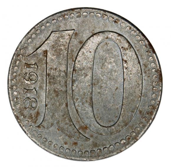 10 fenigów 1918 Mainz Hesja (2)