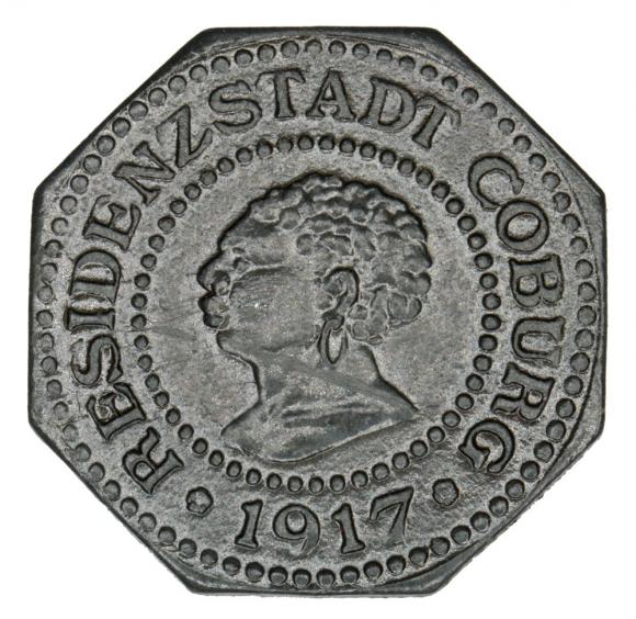 10 fenigów 1917 Coburg Saksonia (1)