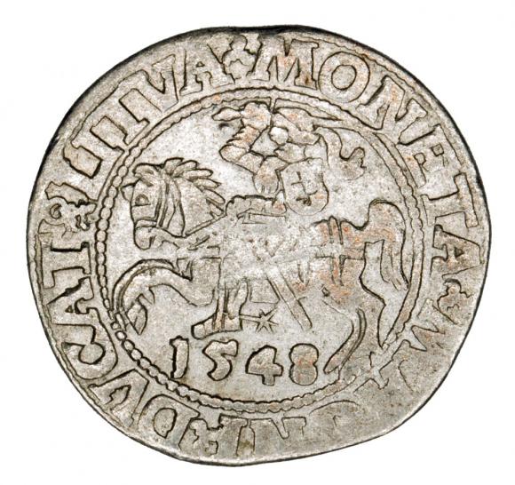 Półgrosz 1548 Zygmunt II August Wilno (1)