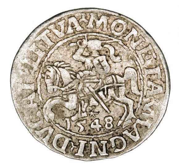 Półgrosz 1548 Zygmunt II August Wilno (1)