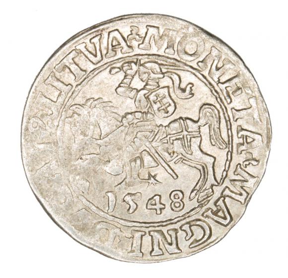 Półgrosz 1548 Zygmunt II August Wilno (1)