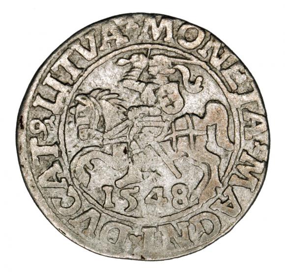 Półgrosz 1548 Zygmunt II August Wilno (1)