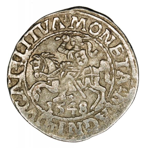Półgrosz 1548 Zygmunt II August Wilno (1)
