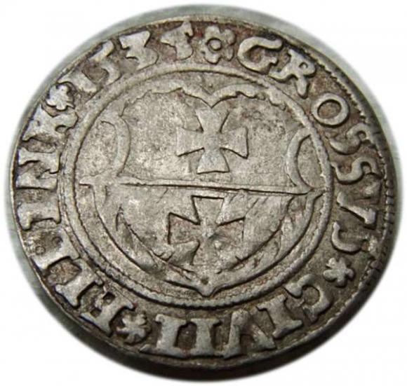Grosz 1535 Zygmunt I Stary Elbląg  (1)