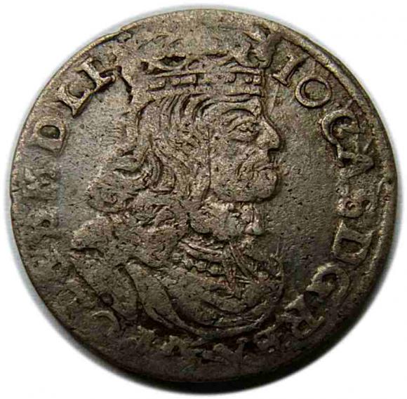 Szóstak 1661 Jan Kazimierz Poznań (1)