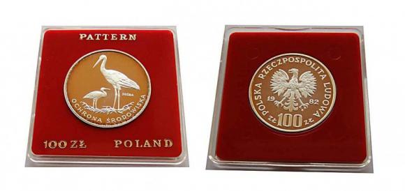 100 złotych Bociany 1982 r. próba (1)