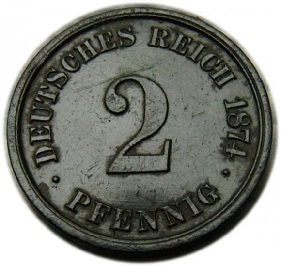 2 fenigi 1874 Wilhelm I Prusy (1)