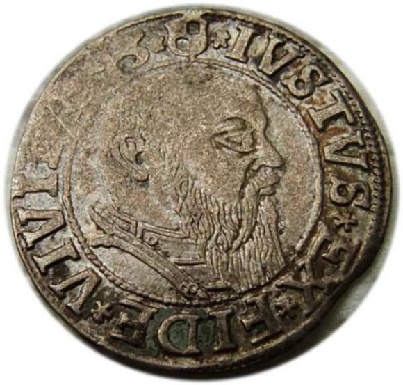 Grosz pruski 1543 Albrecht Hohenzollern Księstwo Pruskie Królewiec (1)