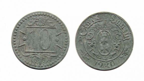 10 fenigów 1920 Wolne Miasto Gdańsk (1)