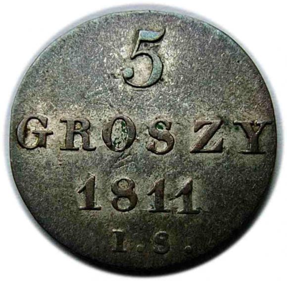 5 groszy 1811 Fryderyk August Księstwo Warszawskie (3)