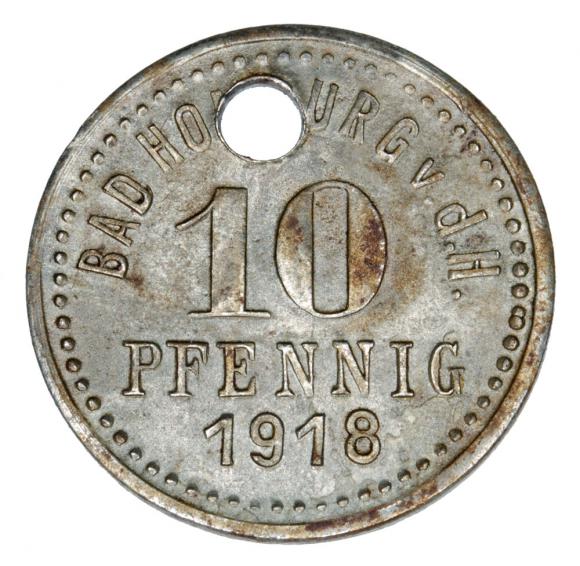 10 fenigów 1918 Homburg Hesja (1)