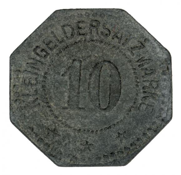 10 fenigów 1917 Nordhausen Saksonia (1)