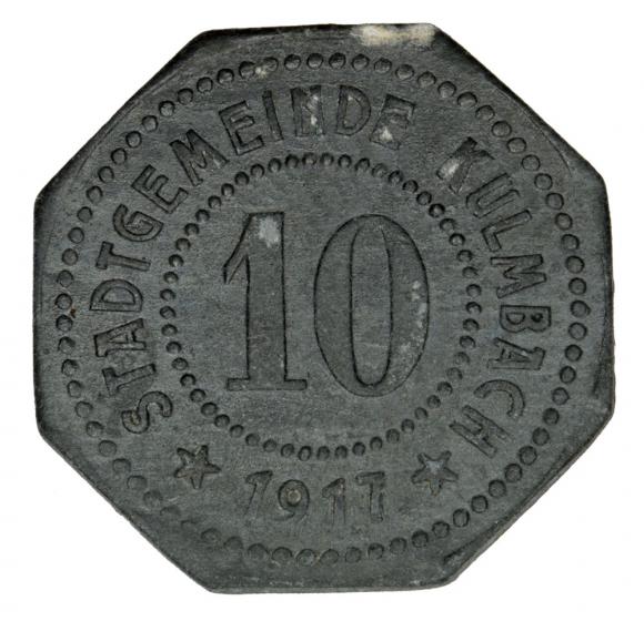 10 fenigów 1917 Kulmbach Bawaria (1)