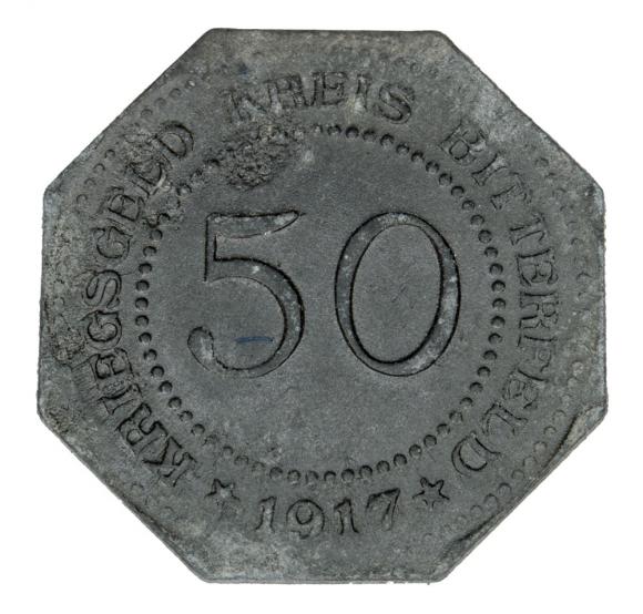 50 fenigów 1917 Bitterfeld Saksonia (1)
