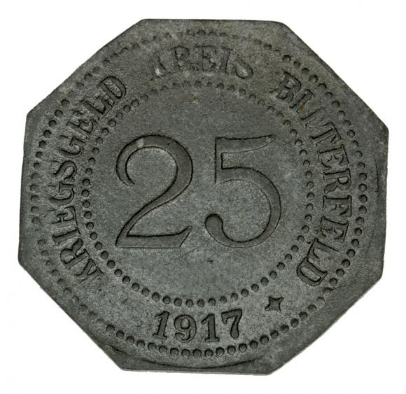 25 fenigów 1917 Bitterfeld Saksonia (1)
