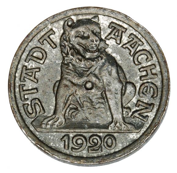 10 fenigów 1920 Aachen Nadrenia (1)