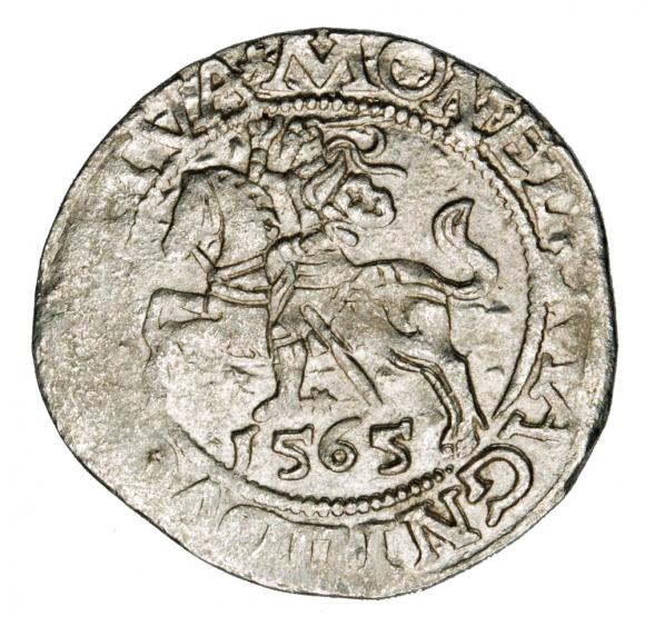 Półgrosz 1565 Zygmunt II August Litwa Wilno (1)