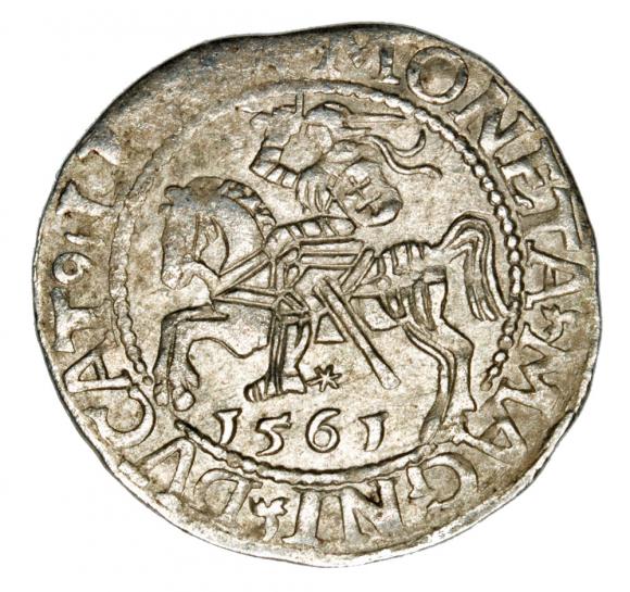 Półgrosz 1561 Zygmunt II August Litwa Wilno (1)
