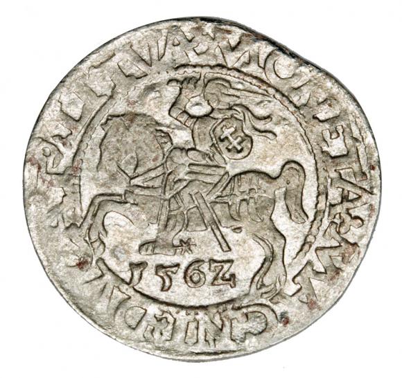 Półgrosz 1562 Zygmunt II August Litwa Wilno (1)