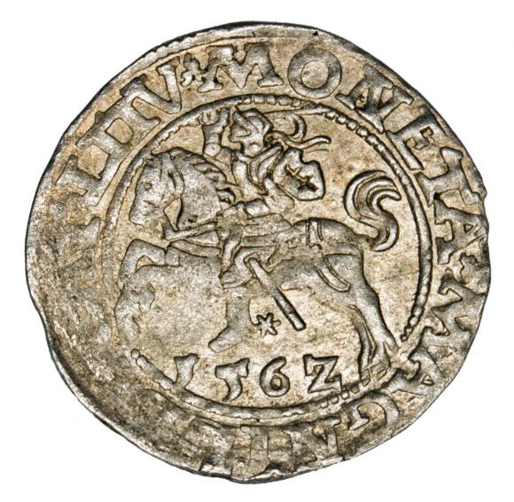 Półgrosz 1562 Zygmunt II August Litwa Wilno (1)