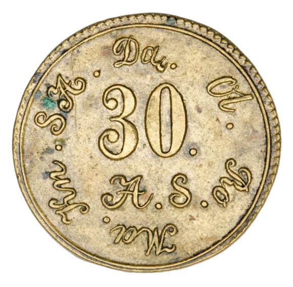 Żeton 1861 Dąbrowa (2)