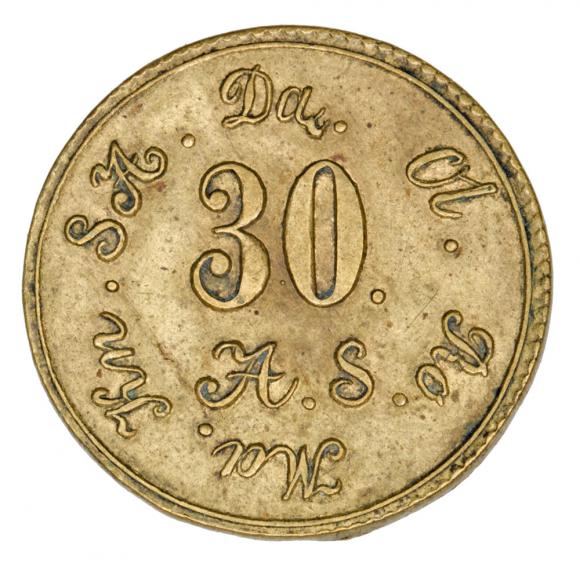 Żeton 1861 Dąbrowa (2)