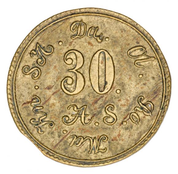 Żeton 1861 Dąbrowa (2)