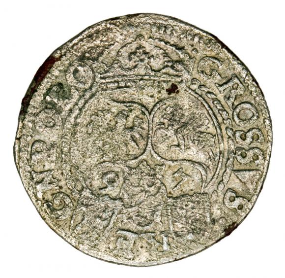 Grosz 1597 Zygmunt III Waza Poznań (2)