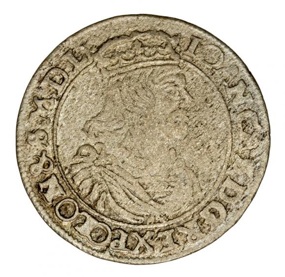 Szóstak 1663 Jan Kazimierz Kraków (1)