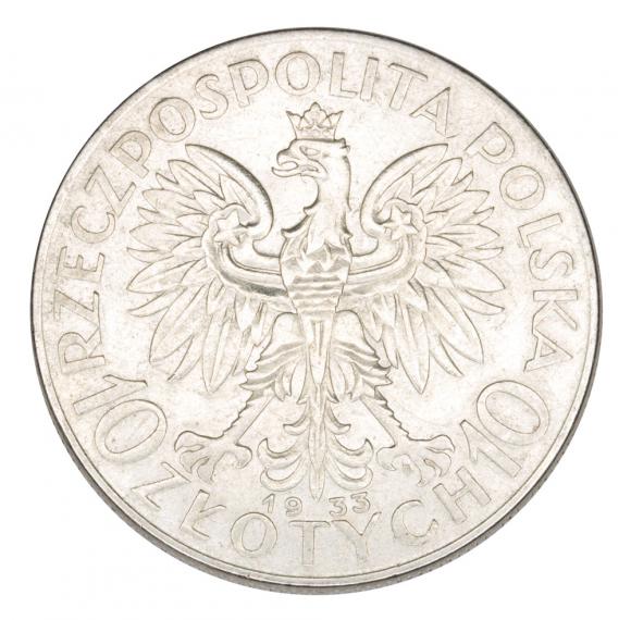10 złotych 1933 Głowa Kobiety II RP Warszawa (2)