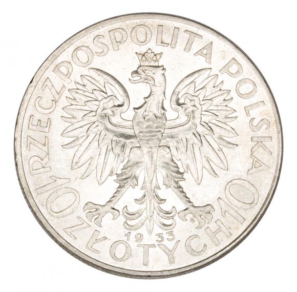 10 złotych 1933 Głowa Kobiety II RP Warszawa (2)