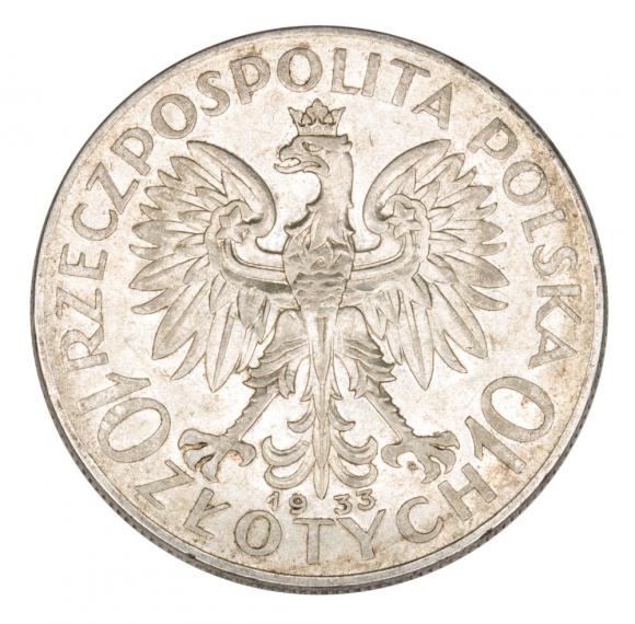 10 złotych 1933 Głowa Kobiety II RP Warszawa (2)