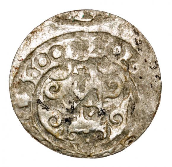 Szeląg 1600 Zygmunt III Waza Ryga (2)