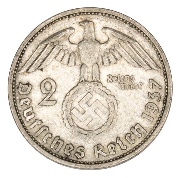 2 marki 1937 Niemcy Stuttgart F (2)