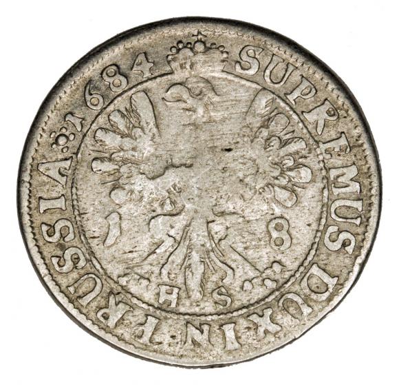 Ort 1684 Fryderyk Wilhelm I Prusy Brandenburgia Królewiec (2)
