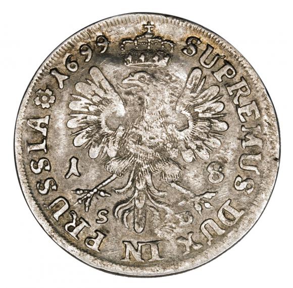 Ort 1699 Fryderyk Wilhelm I Prusy Królewiec (2)