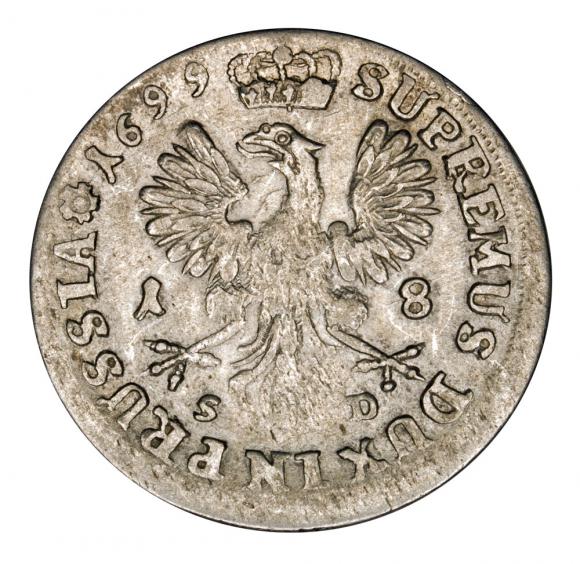 Ort 1699 Fryderyk Wilhelm I Prusy Królewiec (2)