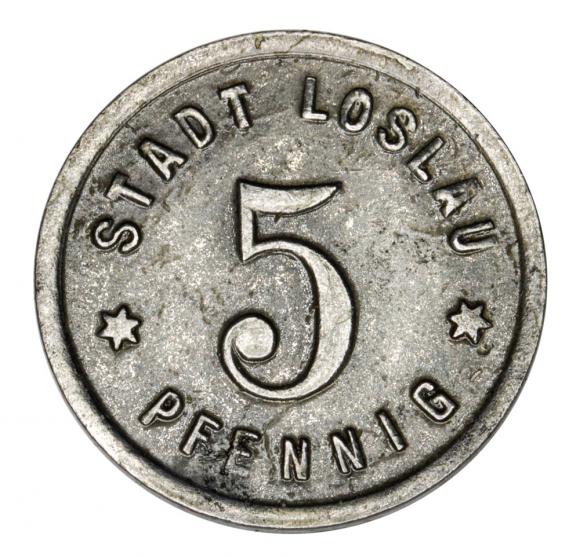5 fenigów 1918 Wodzisław Śląski / Loslau (1)