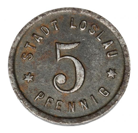 5 fenigów 1918 Wodzisław Śląski / Loslau (1)