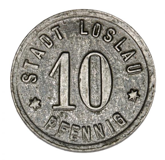 10 fenigów 1918 Wodzisław Śląski / Loslau (1)