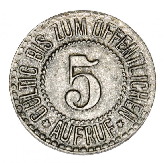 5 fenigów 1919 Stronie Śląskie / Seitenberg (2)