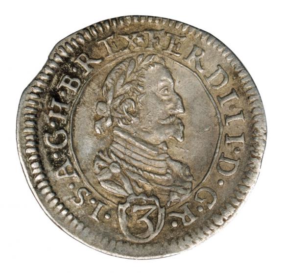3 krajcary 1625 Ferdynand II Habsburg Austria Graz (1)